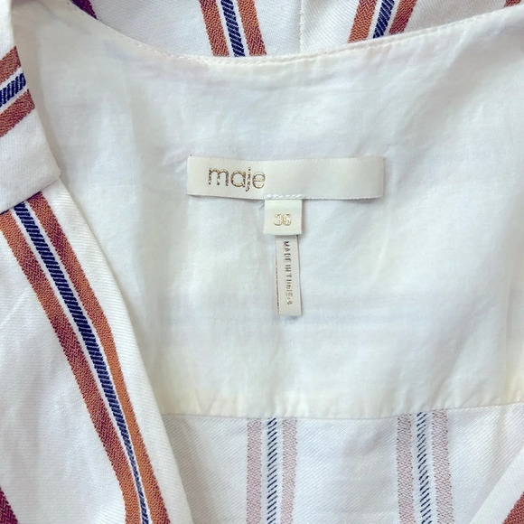 Maje Pieni Striped Jumpsuit Size 36 US Size 4/6 - Picture 9 of 14